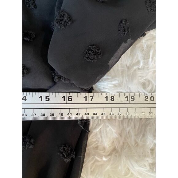 Lulu’s Lust Or Love Black Swiss Dot Dress small  Embroidered Lace Goth - Picture 8 of 12